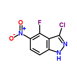 3-Chloro-4-fluoro-5-nitro-1H-indazole picture