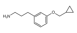 3-(3-(cyclopropylmethoxy)phenyl)propan-1-amine结构式