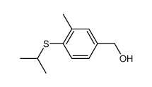 3-Methyl-4-isopropylmercapto-benzylalkohol Structure