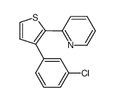 2-[3-(3-chloro-phenyl)-thiophen-2-yl]-pyridine结构式