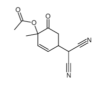 (4-acetoxy-4-methyl-5-oxo-cyclohex-2-enyl)-malononitrile Structure