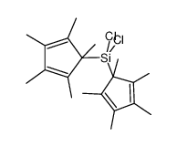 dichlorobis(pentamethylcyclopentadienyl)silane结构式