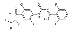 N-[[2,5-dichloro-4-(1,1,2,2-tetrafluoroethylsulfonyl)phenyl]carbamoyl]-2,6-difluorobenzamide结构式