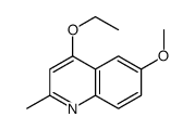Quinaldine, 4-ethoxy-6-methoxy- (6CI)结构式