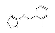 2-[(2-methylphenyl)methylsulfanyl]-4,5-dihydro-1,3-thiazole Structure