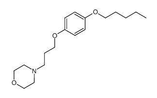 4-[3-(4-pentyloxy-phenoxy)-propyl]-morpholine结构式