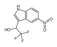 2,2,2-trifluoro-1-(5-nitro-1H-indol-3-yl)ethanol Structure