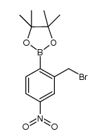 2-(2-bromomethyl-4-nitrophenyl)-4,4,5,5-tetramethyl-[1,3,2]dioxaborolane Structure