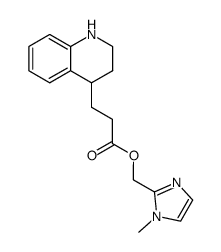 (N-methyl-2-imidazolyl)methyl 1,2,3,4-tetrahydroquinoline-4-propanoate结构式