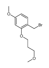 1-(Bromomethyl)-4-methoxy-2-(3-methoxypropoxy)benzene结构式