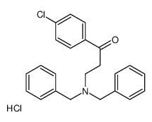 1-(4-chlorophenyl)-3-(dibenzylamino)propan-1-one,hydrochloride Structure