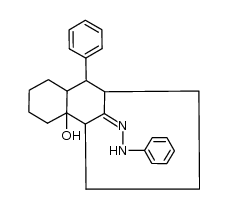 phenylhydrazone of 8-R-phenyltricyclo(7.3.1.02,7)tridecan-2-ol-13-one结构式