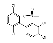 1,2-dichloro-4-(2,5-dichlorophenyl)-3-methylsulfonylbenzene结构式