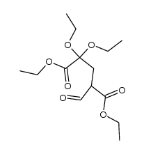 γ-Formyl-α-ketoglutarsaeure-diaethylester-diaethylketal Structure
