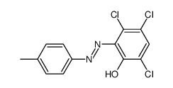 trans-3,4,6-trichloro-2-(4-methyl-phenylazo)-phenol Structure