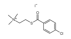 p-chlorobenzoylthiocholine iodide结构式