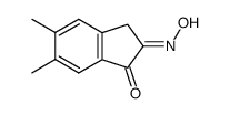 5,6-dimethylindan-1,2-dione 2-oxime结构式