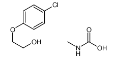 2-(4-chlorophenoxy)ethanol,methylcarbamic acid Structure