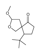 6-tert-butyl-3-methoxy-2-oxaspiro[4.4]nonan-9-one结构式