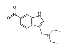 N-ETHYL-N-((6-NITRO-1H-INDOL-3-YL)METHYL)ETHANAMINE结构式