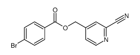 (2-cyanopyridin-4-yl)methyl 4-bromobenzoate结构式