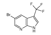 3-三氟甲基-5-溴-7-氮杂吲哚结构式
