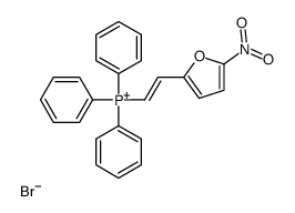 2-(5-nitrofuran-2-yl)ethenyl-triphenylphosphanium,bromide Structure