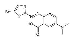 2-[(5-bromo-1,3-thiazol-2-yl)diazenyl]-5-(dimethylamino)benzoic acid Structure