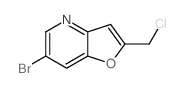 6-Bromo-2-(chloromethyl)furo[3,2-b]pyridine structure