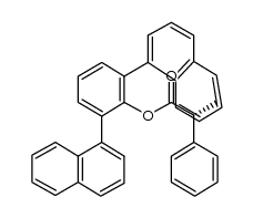 2,6-di(1-naphthyl)phenyl (R)-2-phenylpropanoate结构式