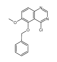 5-(benzyloxy)-4-chloro-6-methoxyquinazoline结构式