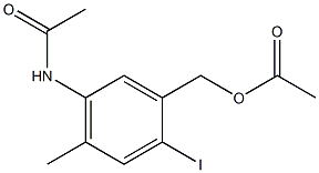 5-acetamido-2-iodo-4-methylbenzyl acetate Structure