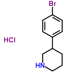 Piperidine, 3-(4-bromophenyl)-, hydrochloride图片