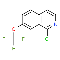 1-CHLORO-7-TRIFLUOROMETHOXY-ISOQUINOLINE structure