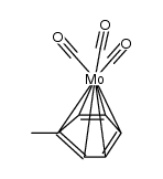 (η6-C6H5CH3)Mo(CO)3结构式