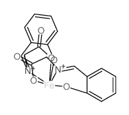 Ferrate(1-),bis[N-salicylideneglycinato(2-)]-, hydrogen (8CI)结构式