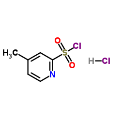 4-Methyl-2-pyridinesulfonyl chloride hydrochloride (1:1) Structure