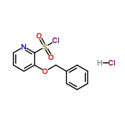 3-(Benzyloxy)-2-pyridinesulfonyl chloride hydrochloride (1:1)结构式