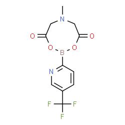5-Trifluoromethyl-2-pyridylboronic acid MIDA ester Structure