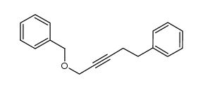 (5-benzyloxypent-3-ynyl)benzene结构式