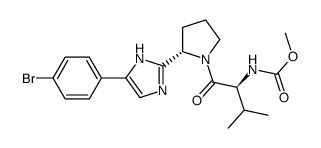 Methyl ((S)-1-((S)-2-(4-(4-bromophenyl)-1H-imidazol-2-yl)pyrrolidin-1-yl)-3-Methyl-1-oxobutan-2-yl)carbamate picture