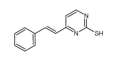 (E)-4-styrylpyrimidine-2-thiol结构式