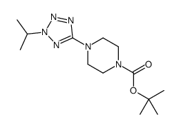 tert-butyl 4-[2-(propan-2-yl)-2H-1,2,3,4-tetrazol-5-yl]piperazine-1-carboxylate Structure