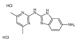 2-N-(4,6-dimethylpyrimidin-2-yl)-3H-benzimidazole-2,5-diamine,dihydrochloride Structure