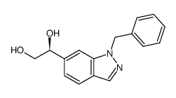 (S)-1-(1-benzyl-1H-indazol-6-yl)ethane-1,2-diol结构式