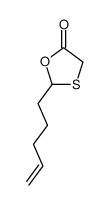 2-(4-pentenyl)-5-oxo-1,3-oxathiolane Structure