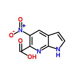 5-Nitro-1H-pyrrolo[2,3-b]pyridine-6-carboxylic acid Structure