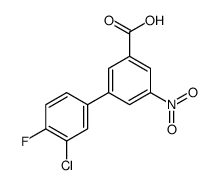 3-(3-chloro-4-fluorophenyl)-5-nitrobenzoic acid结构式