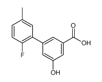 3-(2-fluoro-5-methylphenyl)-5-hydroxybenzoic acid Structure