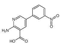 2-amino-5-(3-nitrophenyl)pyridine-3-carboxylic acid Structure